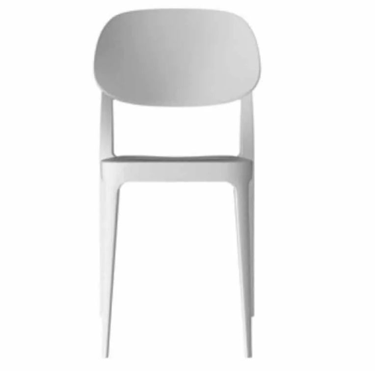 Chaise en polypropylène blanc Kate - Lot de 4 - Photo n°5
