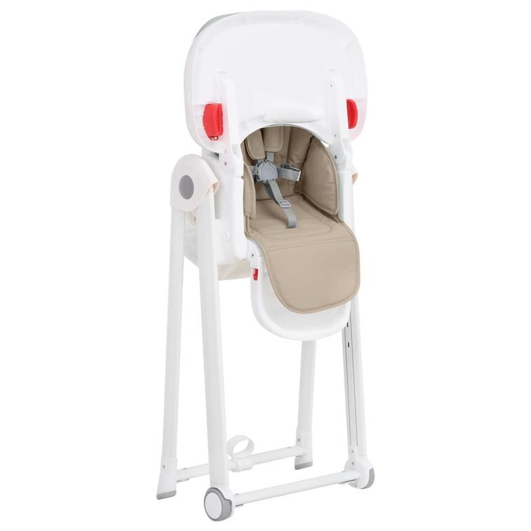 Chaise haute bébé Beige Aluminium - Photo n°7