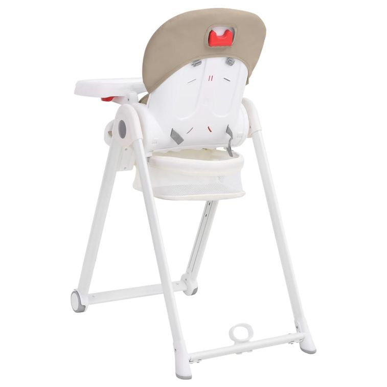 Chaise haute bébé Beige Aluminium - Photo n°8