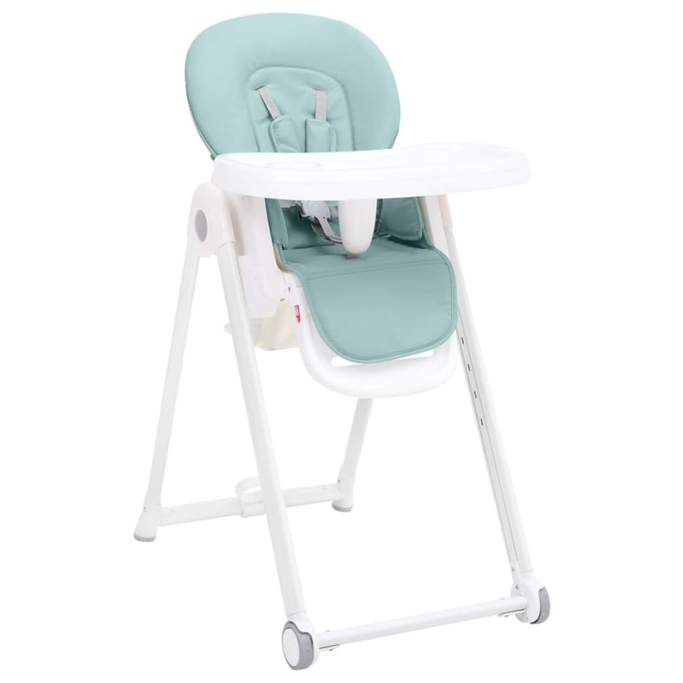 Chaise haute bébé Turquoise Aluminium - Photo n°1
