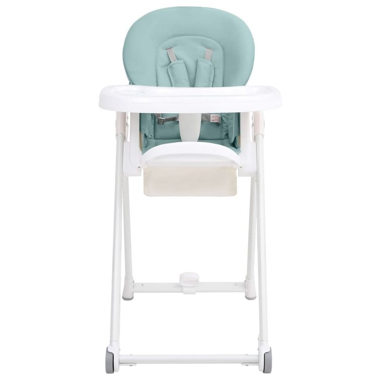 Chaise haute bébé Turquoise Aluminium - Photo n°4