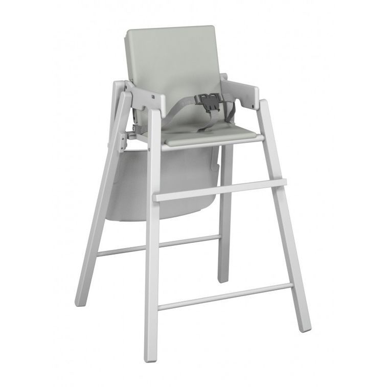 Chaise haute pliante Hêtre Blanc Atelier T4 - Photo n°3