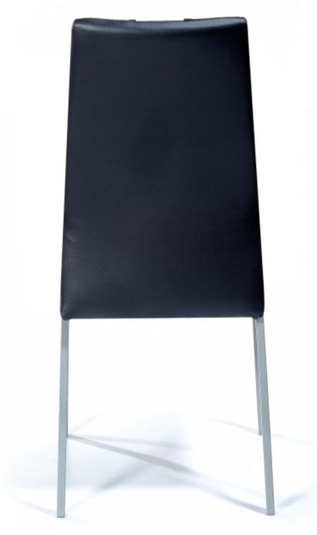 Chaise moderne noire et blanc Kazi - Lot de 4 - Photo n°3