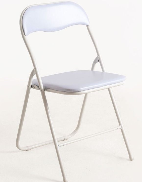Chaise pliante blanche Taly - Lot de 2 - Photo n°1
