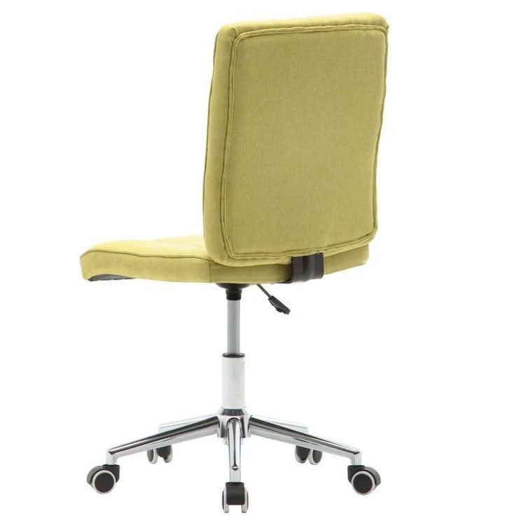 Chaise réglable tissu vert et métal chromé Ufat - Lot de 2 - Photo n°2