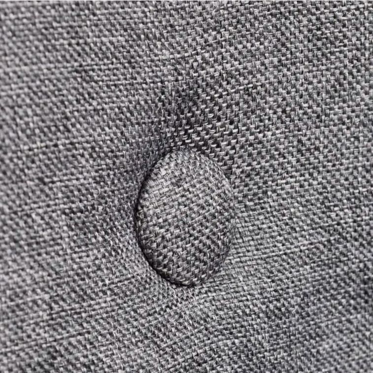 Chaise tissu gris clair et pieds chêne massif Chila - Lot de 2 - Photo n°4