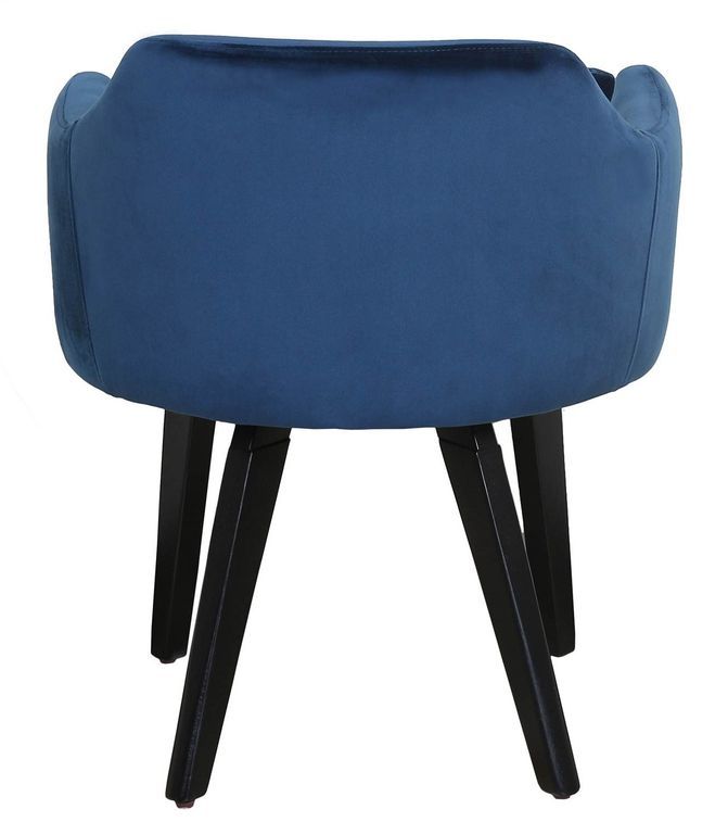 Chaise velours bleu Gabby - Lot de 2 - Photo n°5