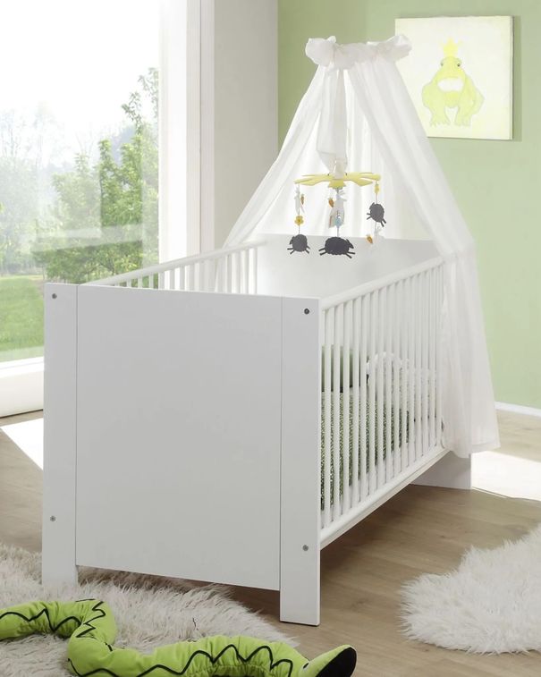 Chambre bébé lit + table à langer + commode en chêne - Leander - Prairymood