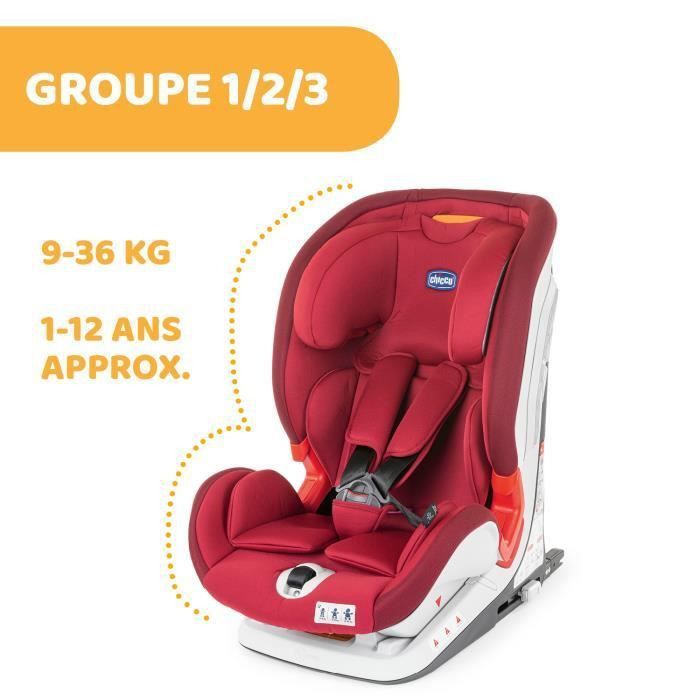 CHICCO Siege auto Youniverse Fix Goupe 123 - Red passion - Photo n°3
