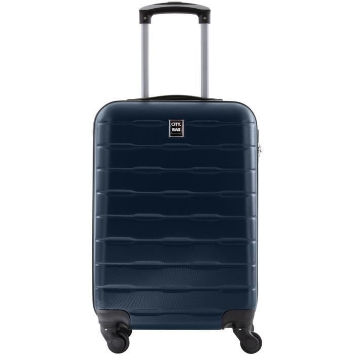CITY BAG Valise Cabine ABS 4 Roues Navy - Photo n°1