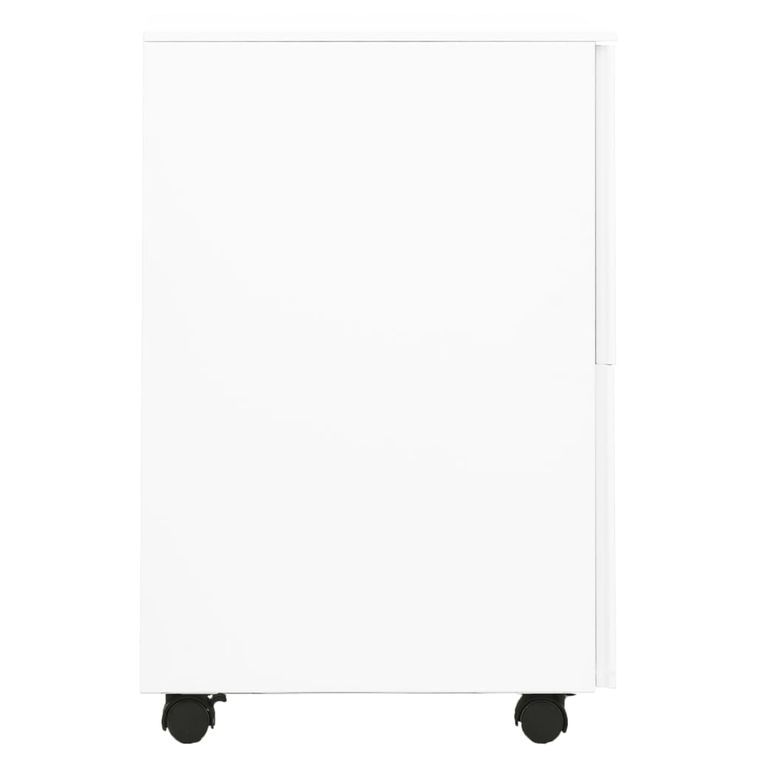 Classeur mobile Blanc 39x45x67 cm Acier - Photo n°5