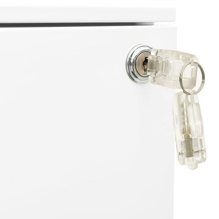 Classeur mobile Blanc 39x45x67 cm Acier - Photo n°8