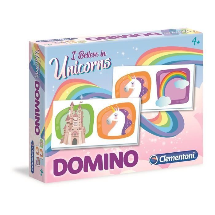 CLEMENTONI Domino - Licornes - Jeu éducatif - Photo n°1