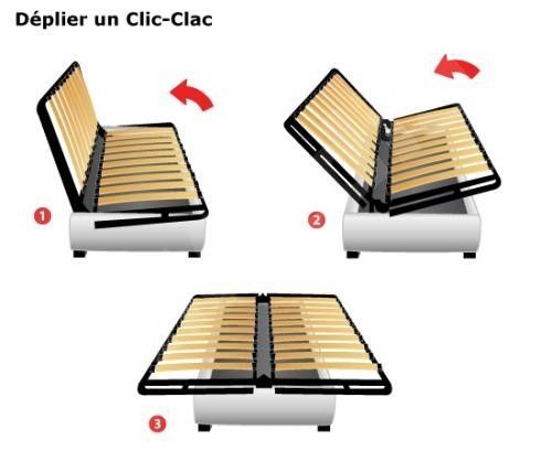 Clic Clac rouge 130x190 cm matelas 11 cm - Photo n°2