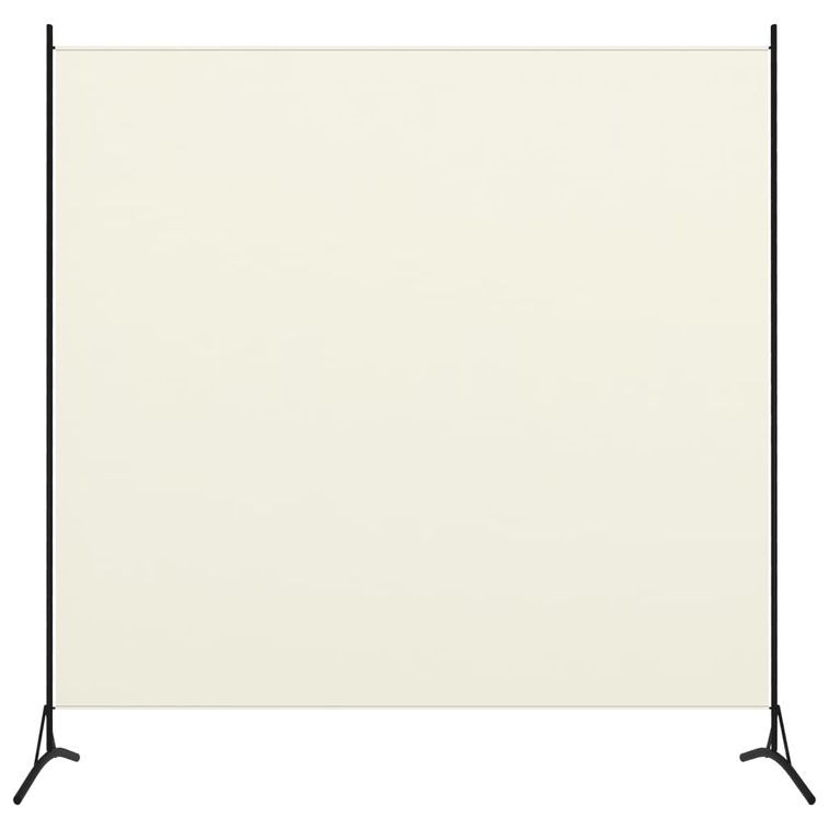 Cloison de séparation 1 panneau Blanc crème 175x180 cm - Photo n°1