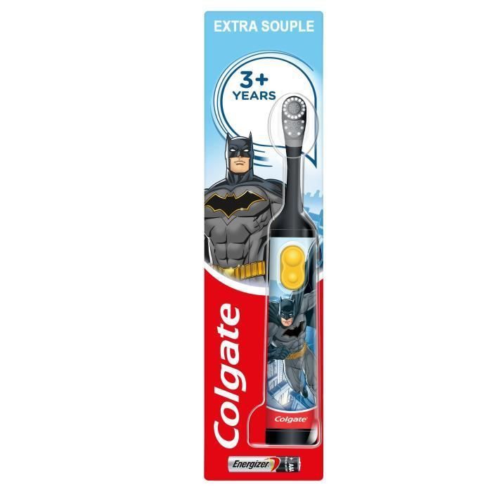 COLGATE Brosse a dents électrique a piles enfant Batman Extra Souple - Photo n°1