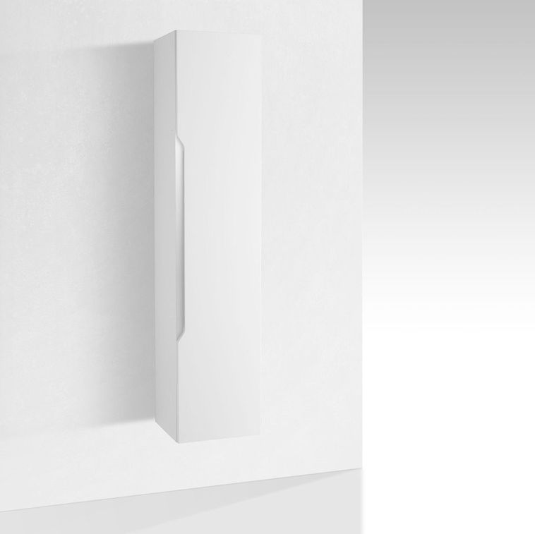 Colonne de salle de bain laqué blanc mat Selb L 35 cm - Photo n°1