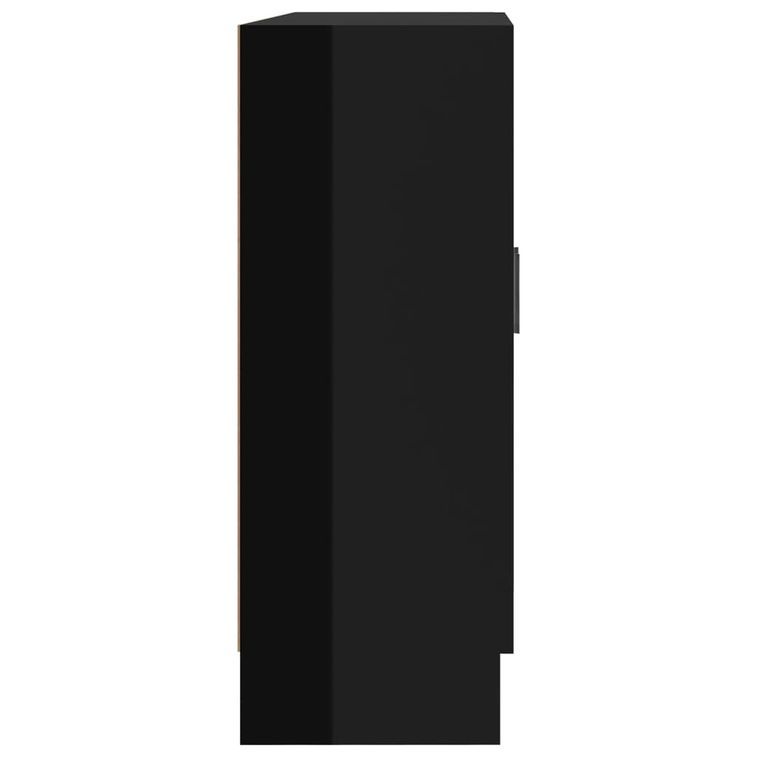 Commode Noir brillant 82,5x30,5x80 cm - Photo n°7