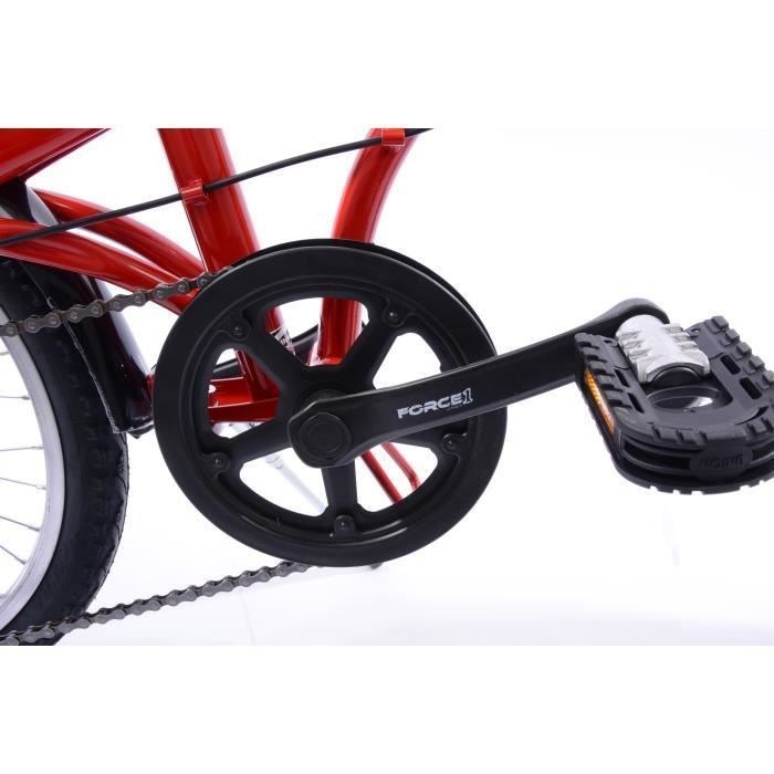 COMPACT vélo pliant rouge cadre en acier 6 vitesses - Photo n°4