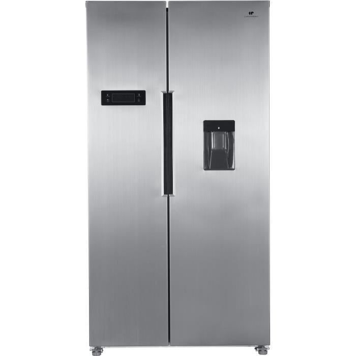 CONTINENTAL EDISON Réfrigérateur américain 433L (288L + 145L)-Total No frost - display LED-distributeur d'eau - PROFONDEUR 60 cm - Photo n°1