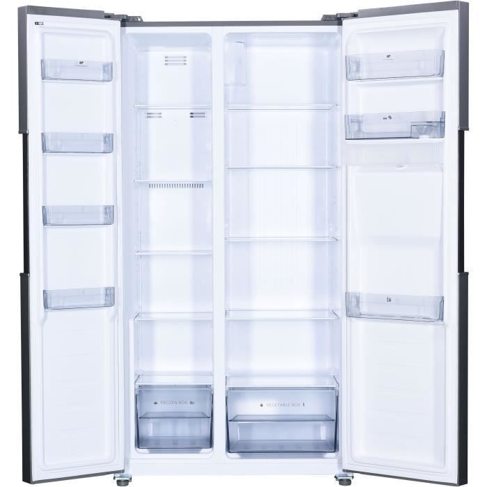 CONTINENTAL EDISON Réfrigérateur américain 433L (288L + 145L)-Total No frost - display LED-distributeur d'eau - PROFONDEUR 60 cm - Photo n°2