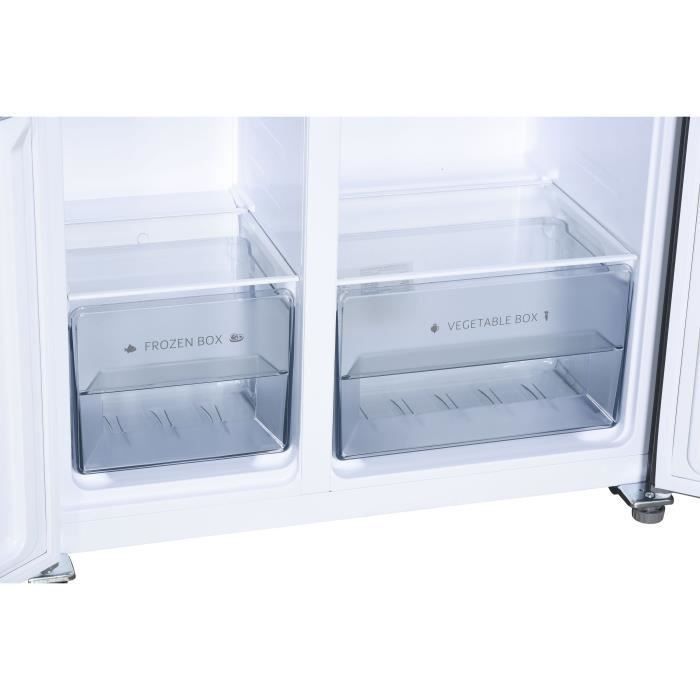 CONTINENTAL EDISON Réfrigérateur américain 433L (288L + 145L)-Total No frost - display LED-distributeur d'eau - PROFONDEUR 60 cm - Photo n°4