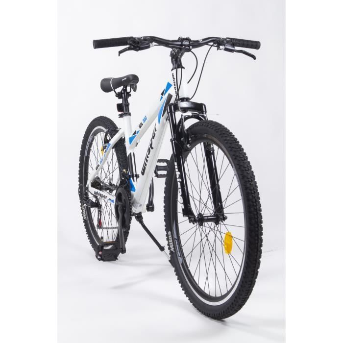 CORELLI - Vélo VTT WHISPER WL300 - 26 - Cadre M - 21 Vitesses - Femme - Blanc/bleu/noir - Photo n°2
