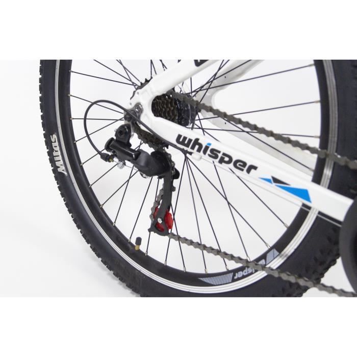 CORELLI - Vélo VTT WHISPER WL300 - 26 - Cadre M - 21 Vitesses - Femme - Blanc/bleu/noir - Photo n°3