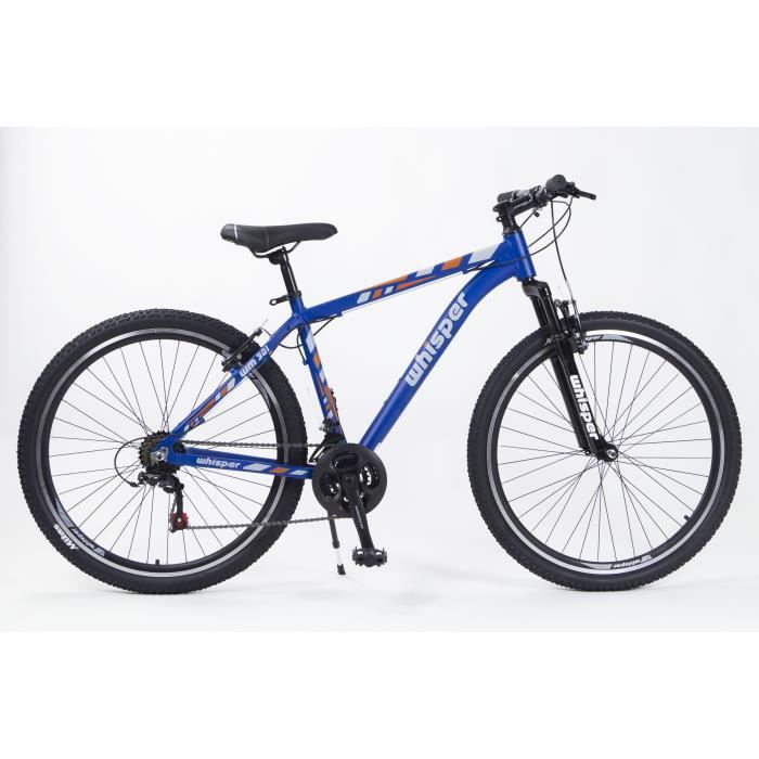 CORELLI - Vélo VTT WHISPER WM301 - 27,5 - Cadre L - 21 vitesses - Homme - Bleu /orange/gris - Photo n°1