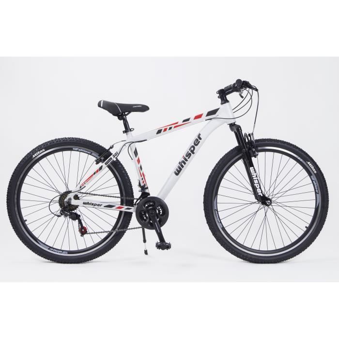 CORELLI - Vélo VTTWHISPER WM301 - 27,5 - Cadre L - 21 vitesses - Homme - Blanc /rouge/noir - Photo n°1