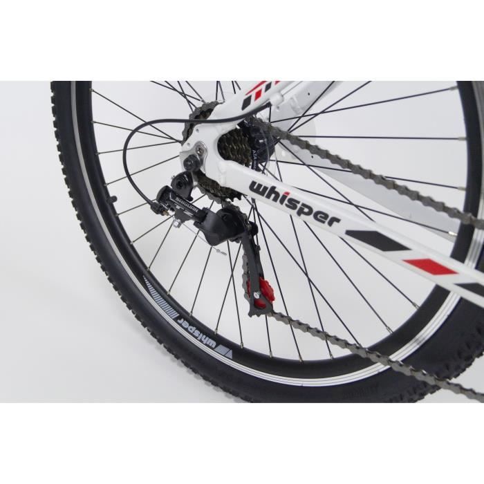 CORELLI - Vélo VTTWHISPER WM301 - 27,5 - Cadre L - 21 vitesses - Homme - Blanc /rouge/noir - Photo n°3