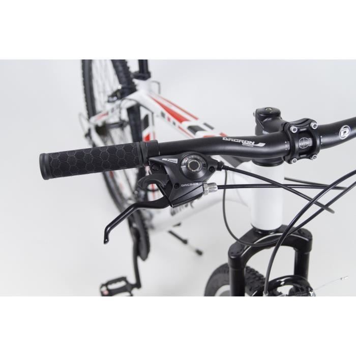 CORELLI - Vélo VTTWHISPER WM301 - 27,5 - Cadre L - 21 vitesses - Homme - Blanc /rouge/noir - Photo n°4