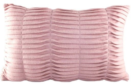 Coussin rectangulaire Kitsh polyester rose Carlos - Photo n°1