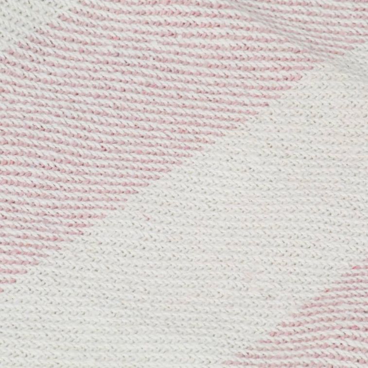 Couverture Coton Rayures 125 x 150 cm Vieux rose - Photo n°2