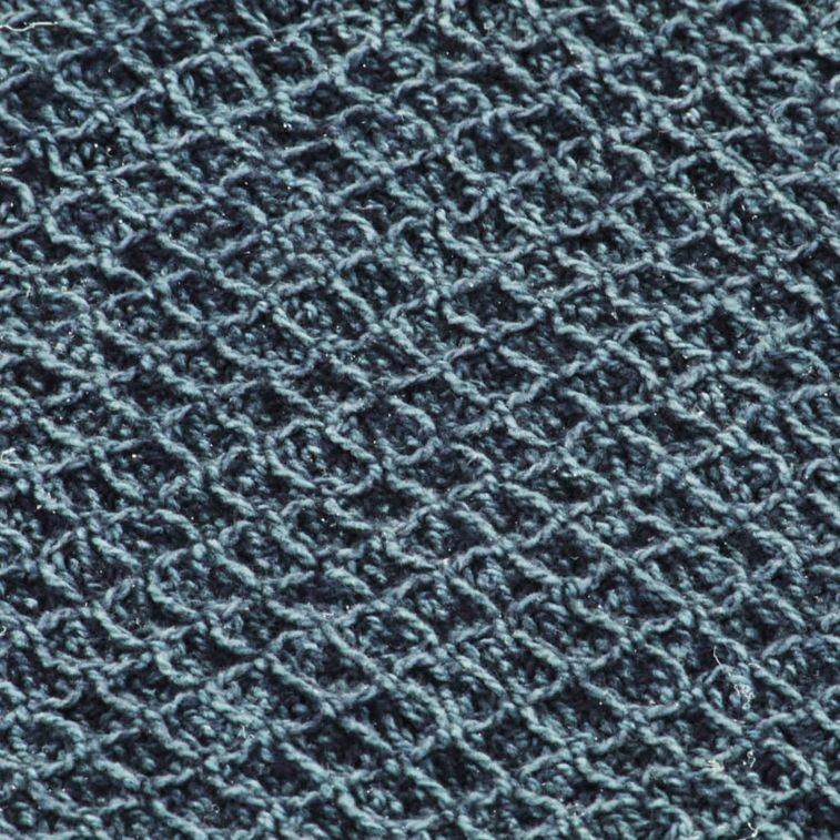 Couverture en coton 220 x 250 cm Bleu indigo - Photo n°2