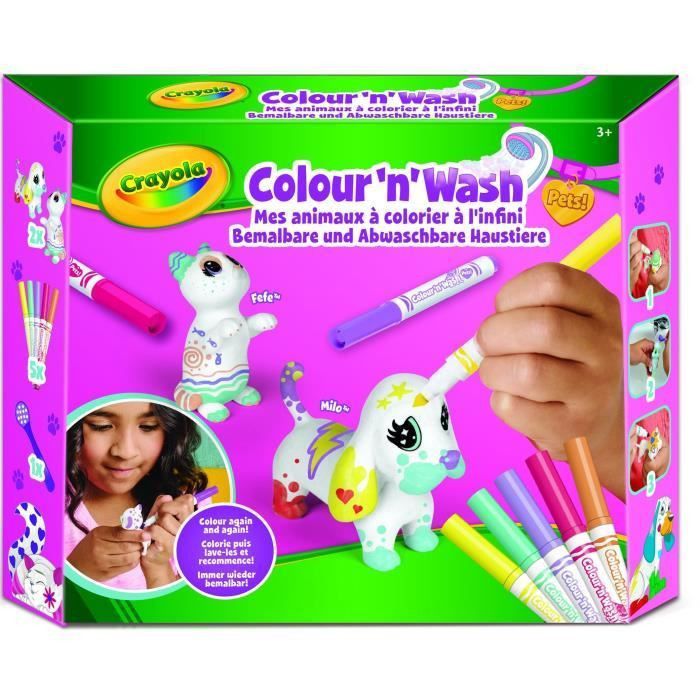 CRAYOLA Color'N'Wash pets - Mes Animaux a Colorier - Kit 2 - Photo n°1