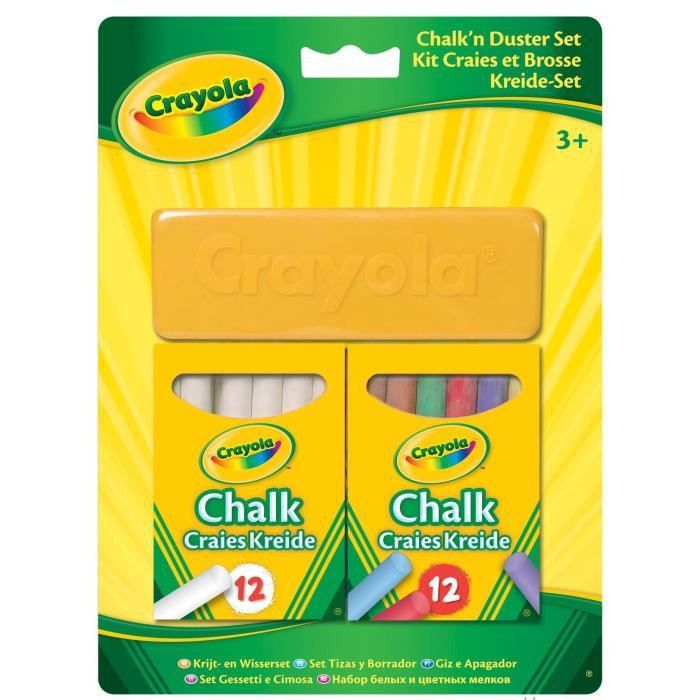Crayola - Kit craies et brosse - - Photo n°1