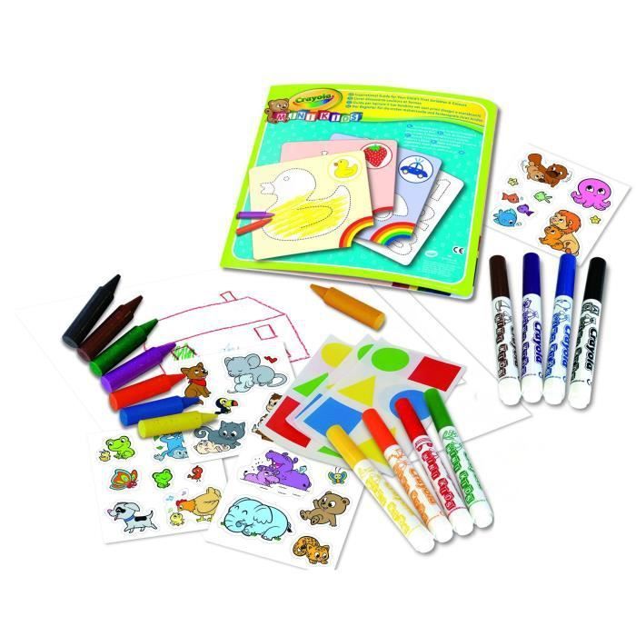 Crayola - Mini Kids - Mon premier coffret de coloriage et de gommettes - Coloriage pour enfant et tout petit - Photo n°2
