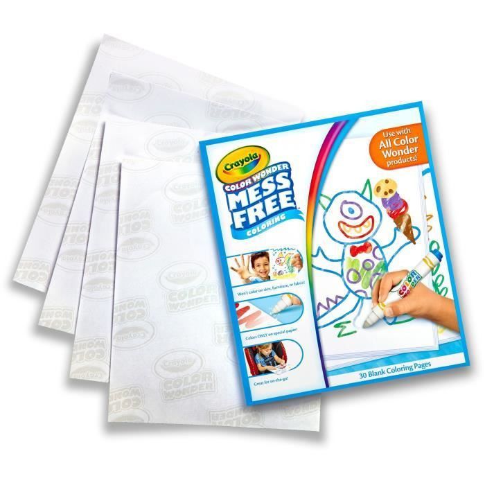 Crayola - Recharge pages blanches Color Wonder - Coloriage magique - Photo n°2