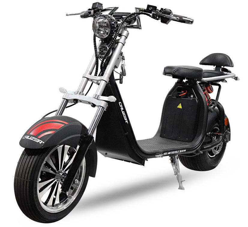 Cruzer S12 1500W lithium noir scooter électrique homologué - Photo n°1