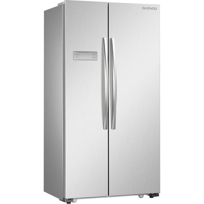 DAEWOO FRN-H540B2X-Réfrigérateur américain-517L (448L + 191L)-Froid ventilé total-A+-L 90,5 x H 177 cm-Inox - Photo n°1
