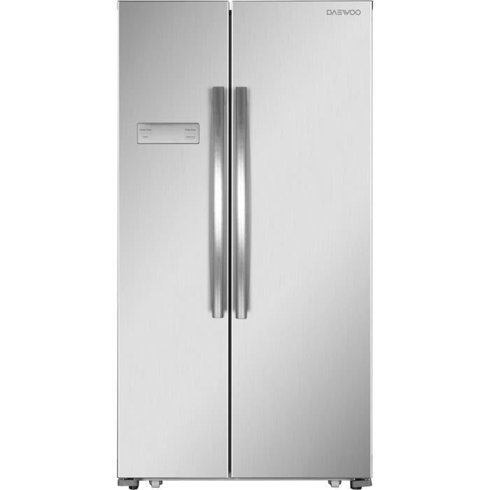 DAEWOO FRN-H540B2X-Réfrigérateur américain-517L (448L + 191L)-Froid ventilé total-A+-L 90,5 x H 177 cm-Inox - Photo n°2