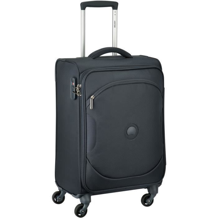 DELSEY - Trolley cabine ULITE CLASSIC 2 - Anthracite - 55 cm 4 roues - POLYESTER 55x35x24 - Photo n°3