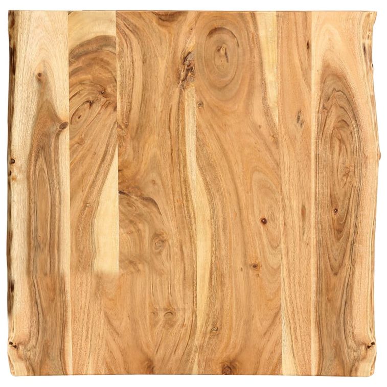 Dessus de table Bois d'acacia massif 60x(50-60)x2,5 cm - Photo n°1