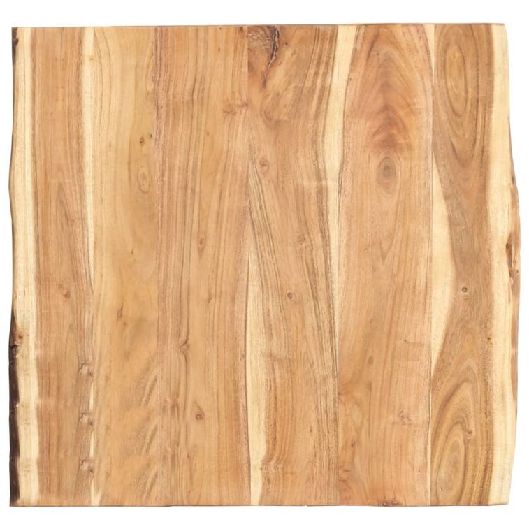 Dessus de table Bois d'acacia massif 60x(50-60)x3,8 cm - Photo n°1