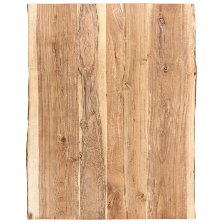 Dessus de table Bois d'acacia massif 80x(50-60)x3,8 cm - Photo n°1