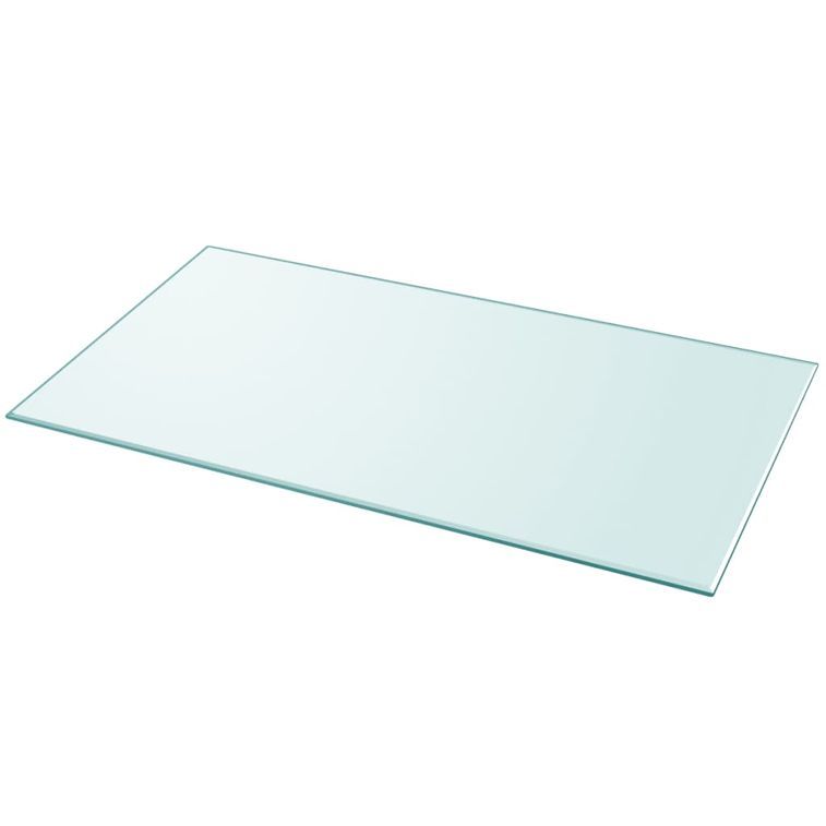 Dessus de table rectangulaire en verre trempé 1200 x 650 mm - Photo n°2