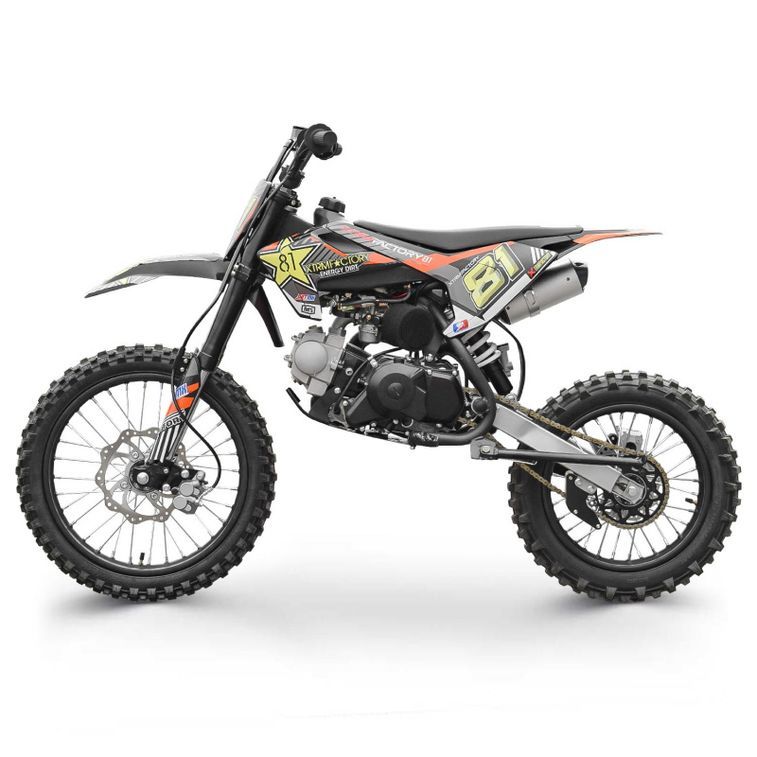 Dirt bike 110cc 17/14 MX110 orange - Photo n°3