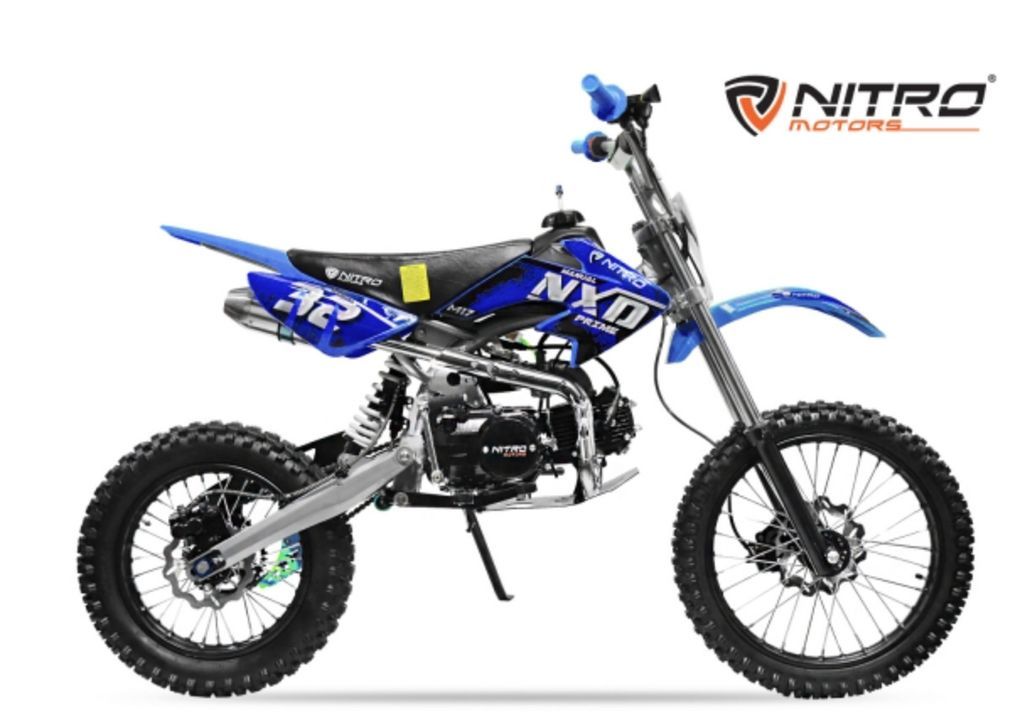 Dirt bike NXV 125cc 17/14 Manuel 4 vitesses Bleu - Photo n°1