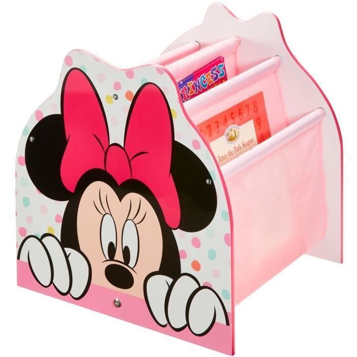 Disney Minnie Mouse - Bibliotheque a pochettes pour enfants - Rangement de livres pour chambre d'enfant - Photo n°2